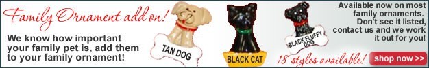 personalized family ornament pets