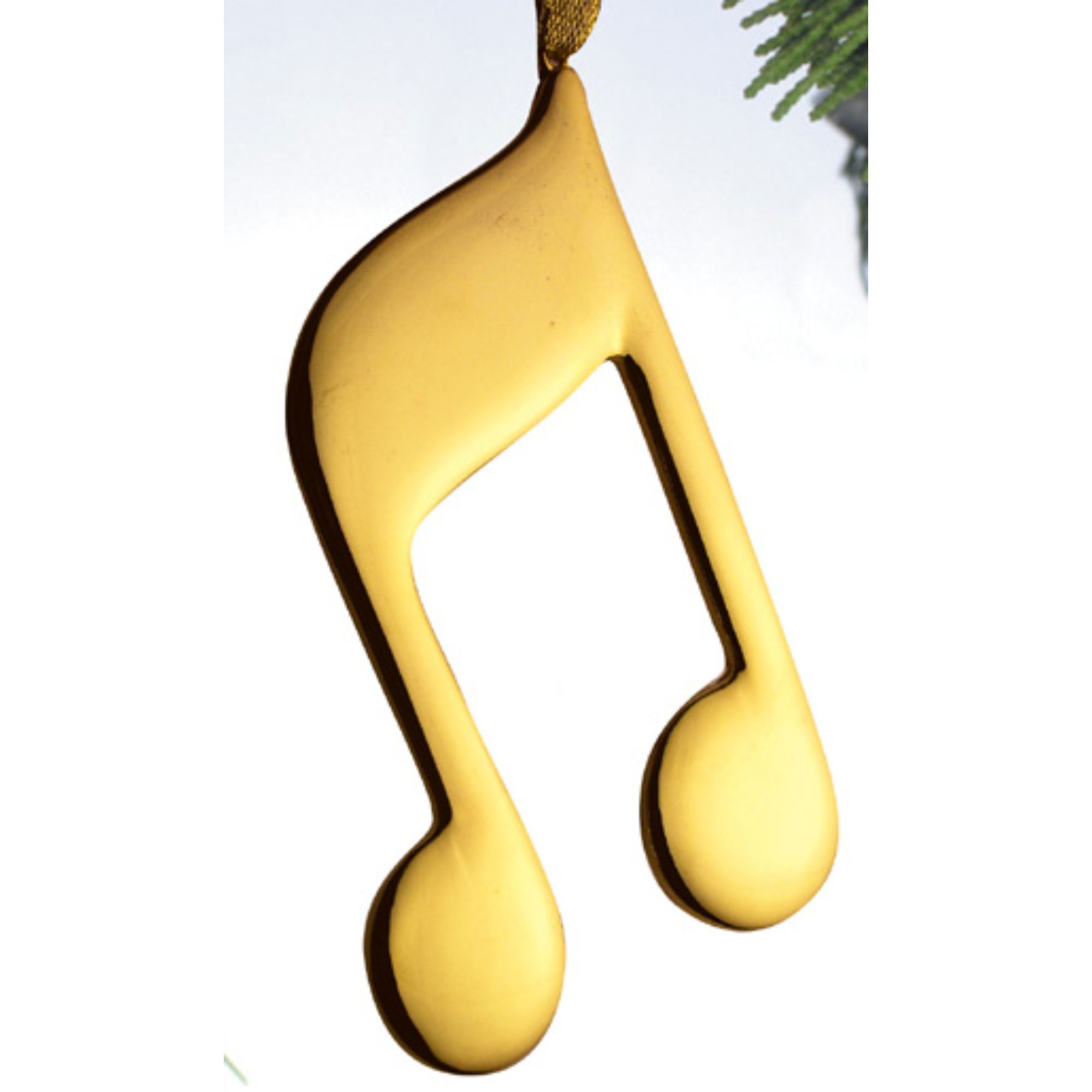 Double 8th Note Christmas Ornament Personalized by Russell Rhodes