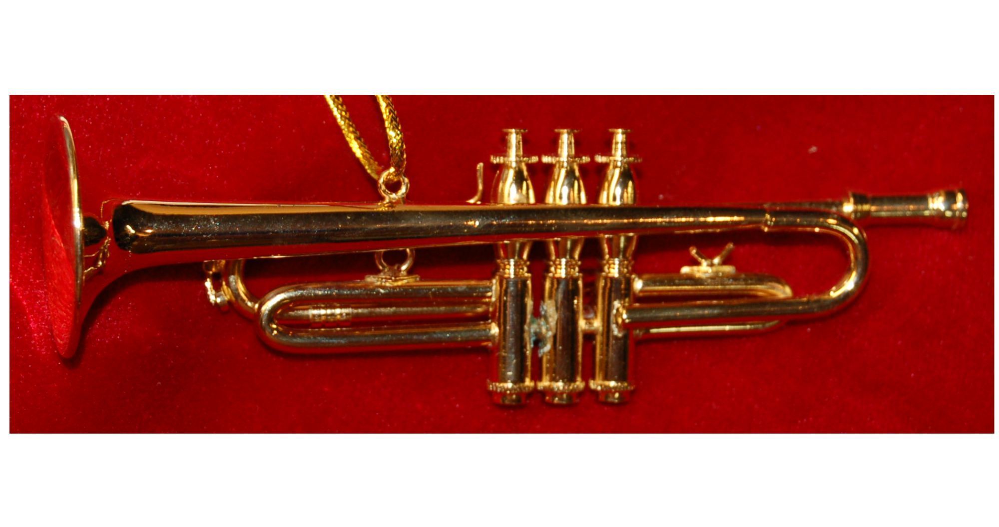 Trumpet Christmas Ornament Personalized by Russell Rhodes