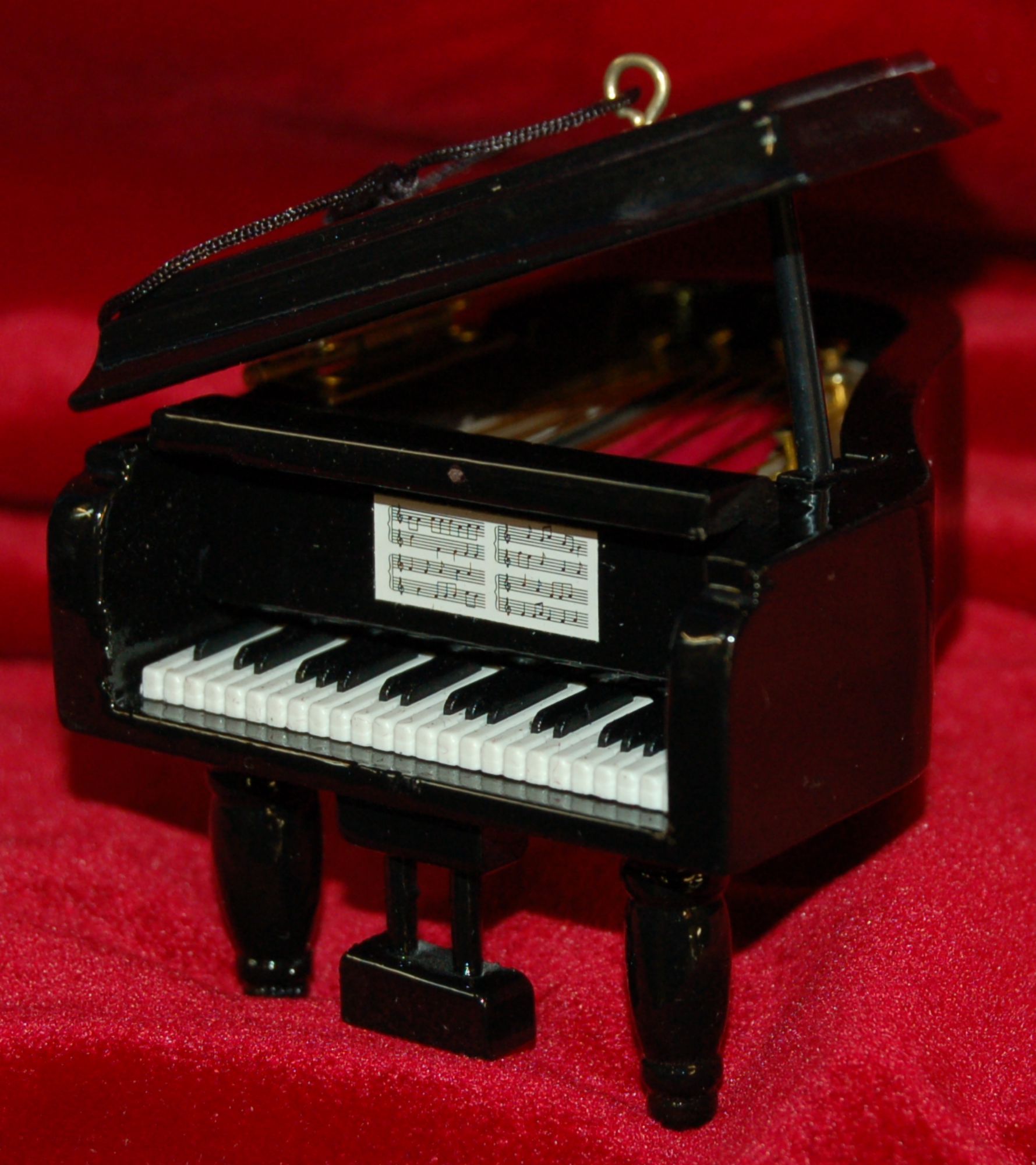 Piano Hand Crafted Wood Christmas Ornament Personalized by RussellRhodes.com
