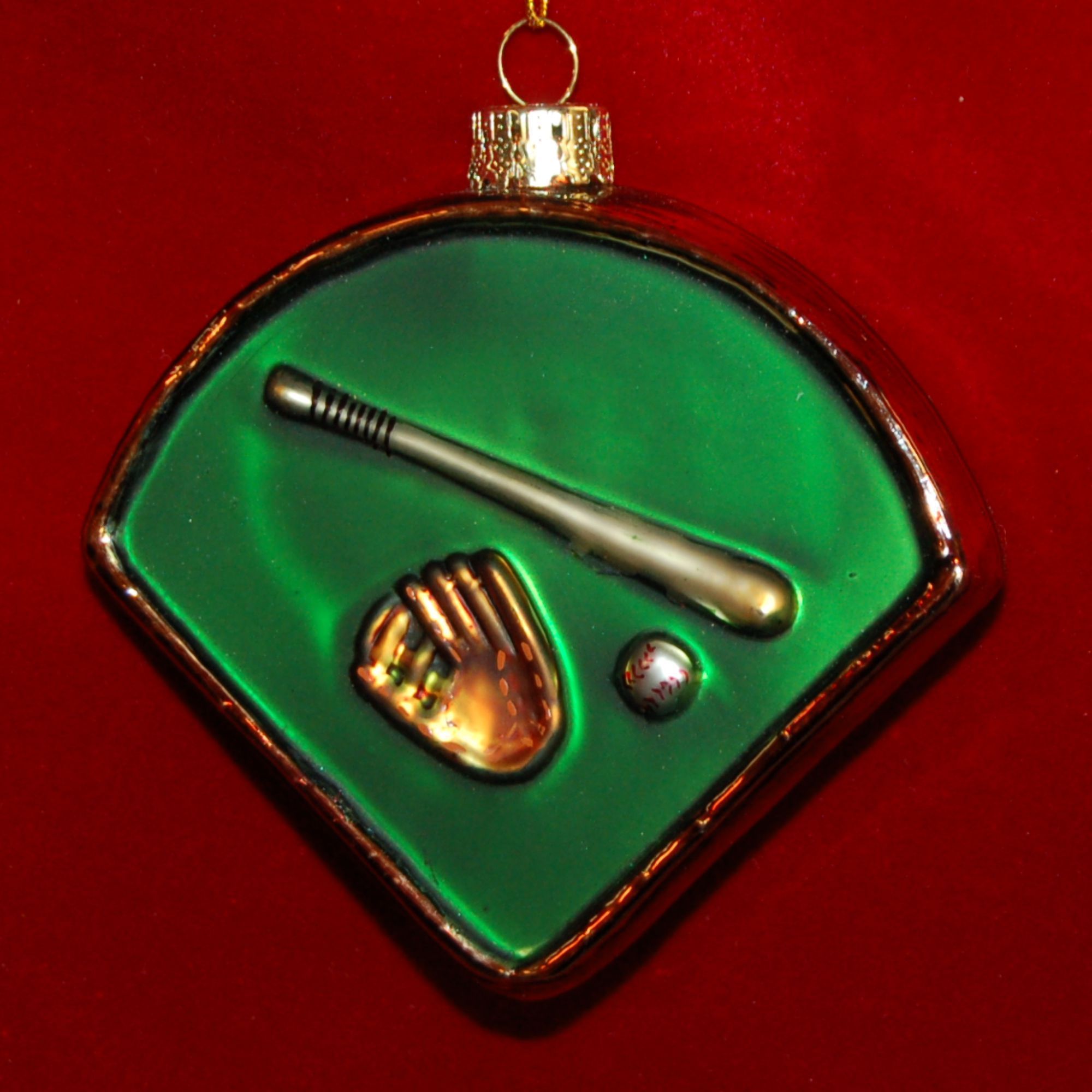 Field of Dreams: Baseball Christmas Ornament Personalized by RussellRhodes.com