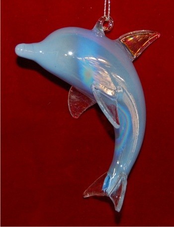 Leap for Joy Dolphin Personalized Christmas Ornament Personalized by Russell Rhodes