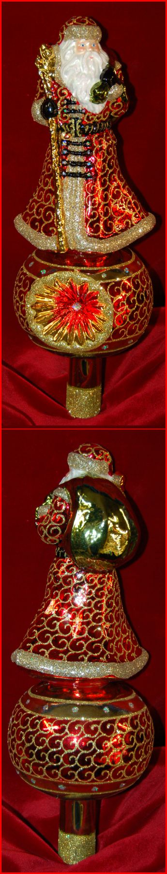 Santa Finial from Poland Personalized FREE by Russell Rhodes