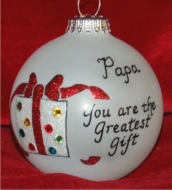 Very Special Grandpa, Granddad, Grandfather Christmas Ornament Personalized by Russell Rhodes