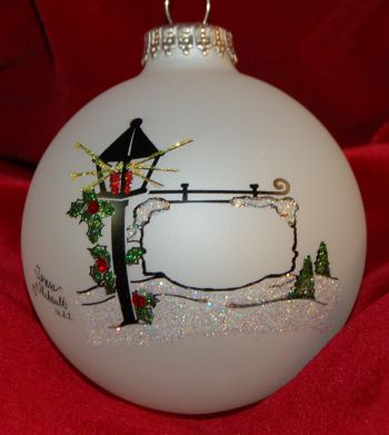 Merry Christmas from Friends Christmas Ornament Personalized by Russell Rhodes