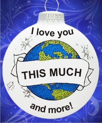 I Love You This Much Christmas Ornament Personalized by RussellRhodes.com