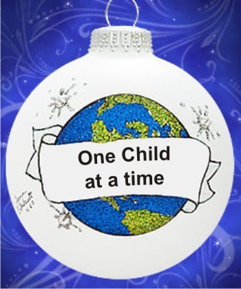Education: One Child at a Time Christmas Ornament Personalized by RussellRhodes.com