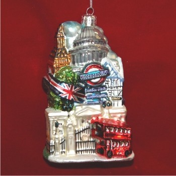 Historic London Christmas Ornament Personalized by RussellRhodes.com