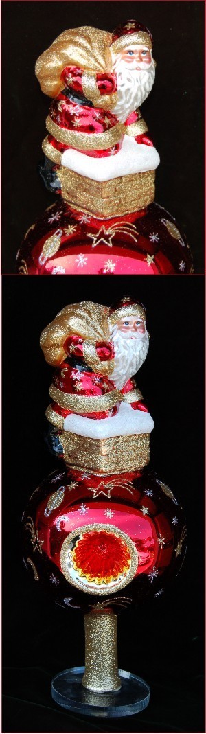 Santa's Coming Celebration Finial Christmas Ornament Personalized by RussellRhodes.com