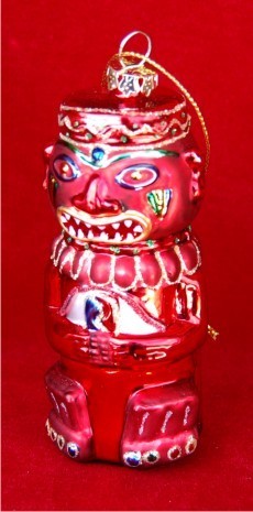 Tiki God Christmas Ornament Personalized by Russell Rhodes