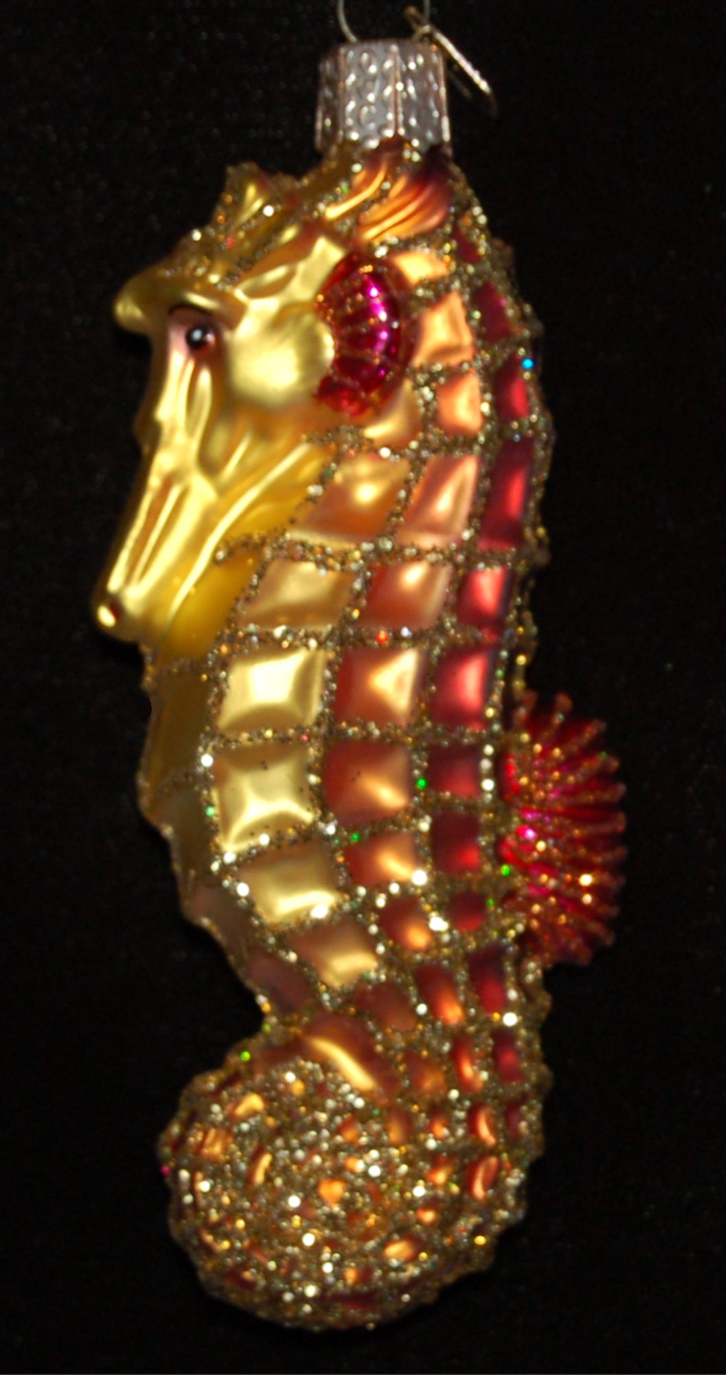 Seahorse Christmas Ornament Passion of the Sea by Russell Rhodes