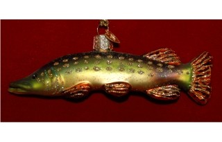Pike - Fish Glass Christmas Ornament Personalized by RussellRhodes.com