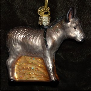 Donkey Glass Christmas Ornament Personalized by RussellRhodes.com