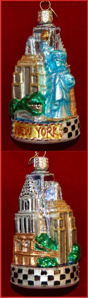 New York City Christmas Ornament Personalized by RussellRhodes.com