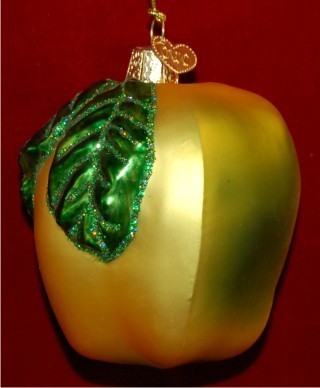 Tart 'n Tangy Green Apple Christmas Ornament Personalized by Russell Rhodes