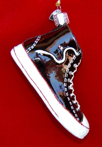 High Top Sneaker Christmas Ornament Personalized by RussellRhodes.com