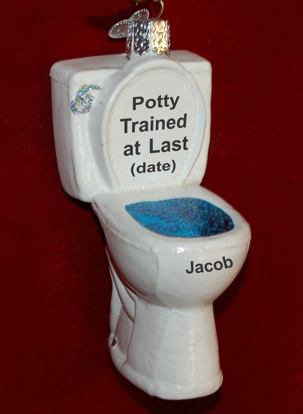 Potty Trained Christmas Ornament Personalized by RussellRhodes.com