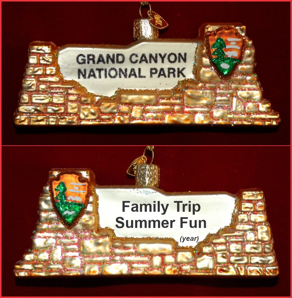 Grand Canyon National Park Christmas Ornament Personalized Personalized by RussellRhodes.com