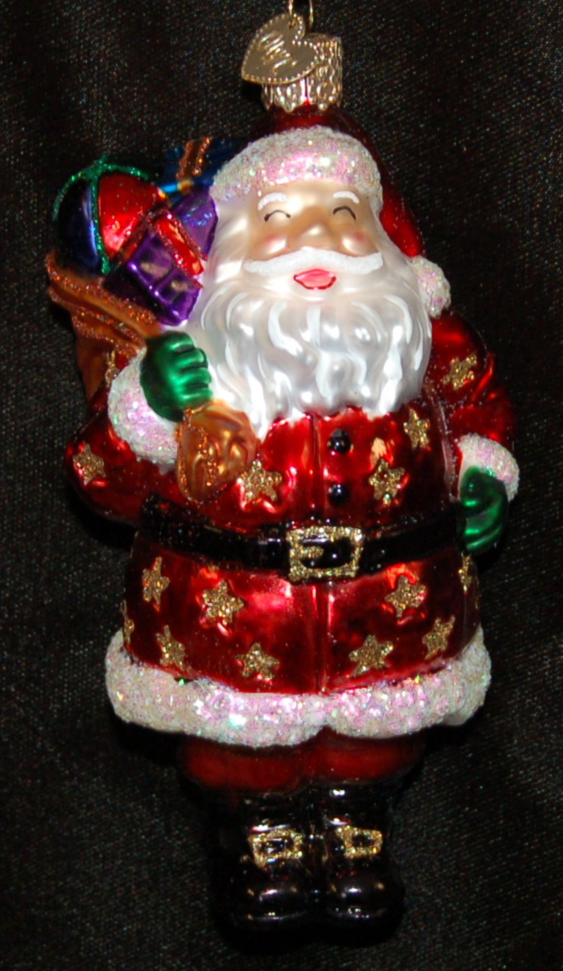 Jolly Old St. Nick Christmas Ornament by Russell Rhodes