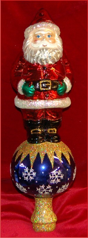 Gentle Soul Santa Tree Topper Christmas Ornament Personalized by RussellRhodes.com