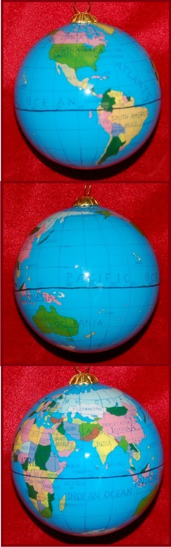 The World is Your Oyster Christmas Ornament Personalized by RussellRhodes.com