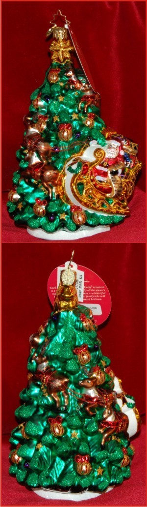 Wrappin' Around Radko Christmas Ornament Personalized by Russell Rhodes