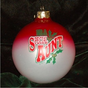 Special Aunt Christmas Ornament Personalized by Russell Rhodes
