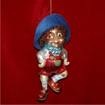 Pinocchio Glass Glass Christmas Ornament Personalized by Russell Rhodes
