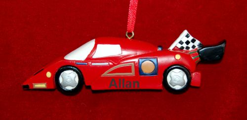 Grand le Prix Race Car Christmas Ornament Personalized by RussellRhodes.com