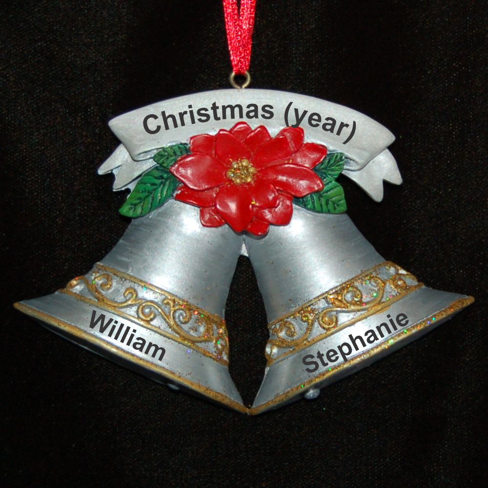 Silver Bells 'n Holly Christmas Ornament Personalized by RussellRhodes.com