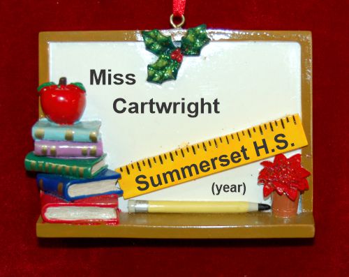 Terrific Teacher Christmas Ornament Personalized by RussellRhodes.com