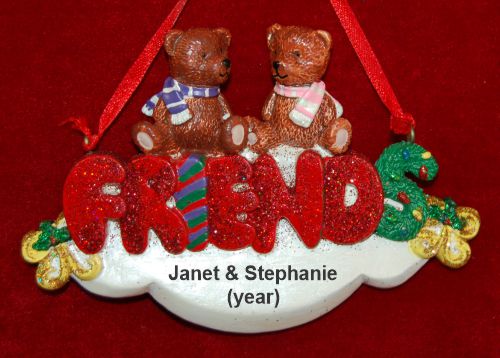 Best Friends Christmas Ornament Personalized by RussellRhodes.com