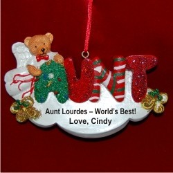 Aunt Christmas Ornament Personalized by Russell Rhodes