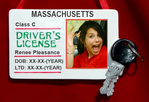 New Driver Christmas Ornament License Frame Personalized by RussellRhodes.com
