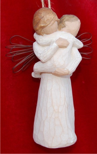 Angel's Embrace Christmas Ornament Personalized by Russell Rhodes
