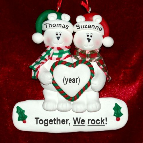 Couples Christmas Ornament Polar Express Personalized by RussellRhodes.com