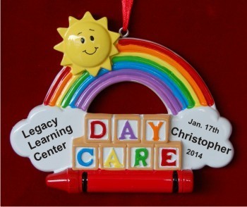 Daycare Memories Christmas Ornament Personalized by Russell Rhodes
