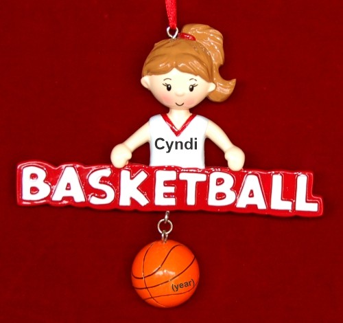 Basketball Christmas Ornament for talented Female Personalized by RussellRhodes.com