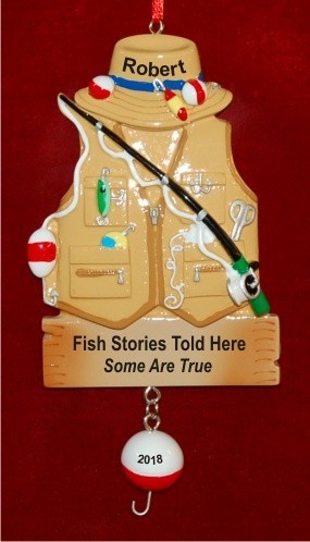 Fishing Memories Personalized Christmas Ornament Personalized by Russell Rhodes