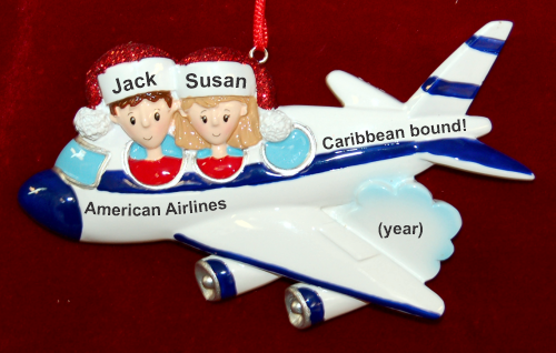 Couples Trip Christmas Ornament 2 Grandkids Personalized by RussellRhodes.com