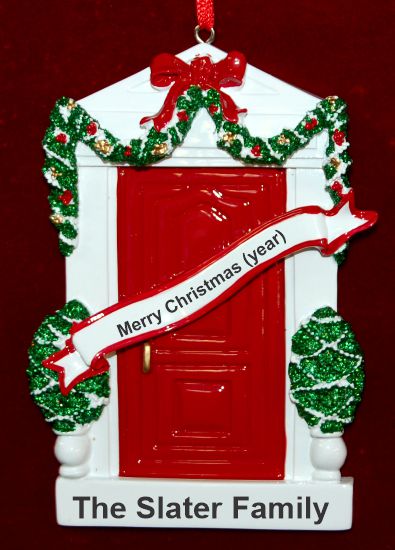 Front Door Christmas Ornament Personalized by RussellRhodes.com