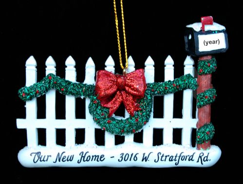 New Home Mailbox Surprise Christmas Ornament Personalized by RussellRhodes.com