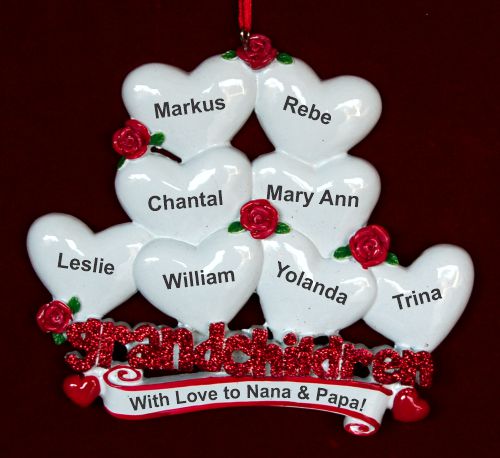 From 8 Grandkids to Grandparents Christmas Ornament Personalized by RussellRhodes.com