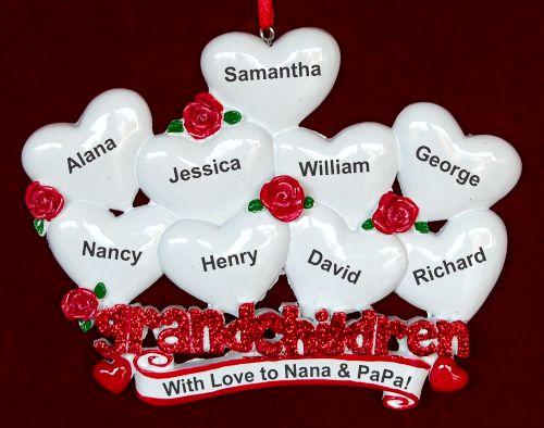 From 9 Grandkids to Grandparents Christmas Ornament Personalized by RussellRhodes.com