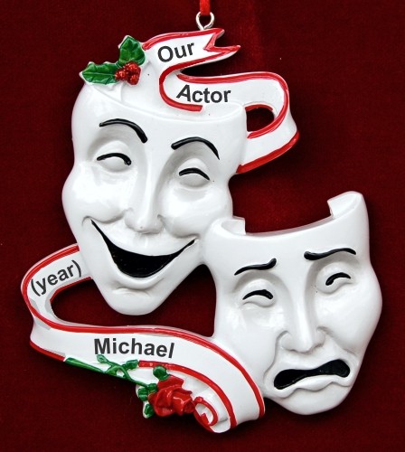Personalized Theater Masks Ornament