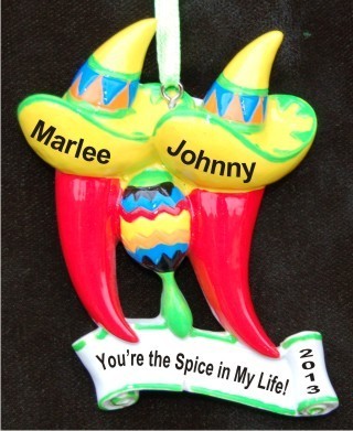 You're the Spice in My Life! Christmas Ornament Personalized by Russell Rhodes