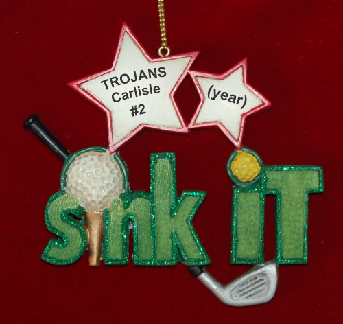 Golf Christmas Ornament Personalized by RussellRhodes.com