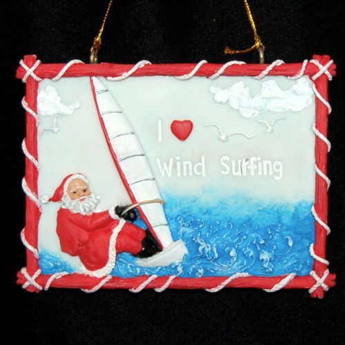 Wind Surfing Christmas Ornament Personalized by RussellRhodes.com