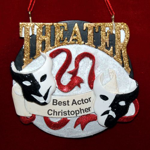 Acting Christmas Ornament Perfect Performance Personalized by RussellRhodes.com