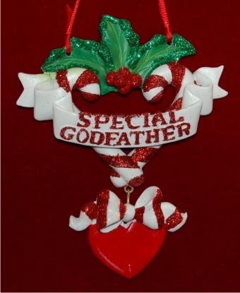 Special Godfather Christmas Ornament Personalized by Russell Rhodes